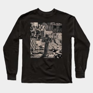 Death by Alfred Rethel Long Sleeve T-Shirt